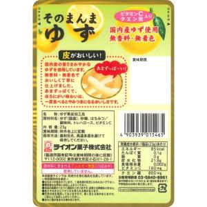 ライオン菓子 そのまんまゆず 23g 4903...の詳細画像1