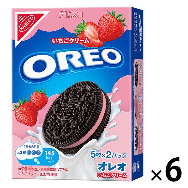 オレオ いちごクリーム 10枚 1セット（1箱×6） モンデリーズ・ジャパン クッキー ビスケット