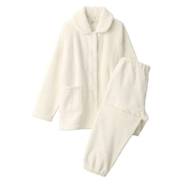 【レディース】無印良品 婦人 静電気が起きにくい 着る毛布 パジャマ 婦人M アイボリー 良品計画