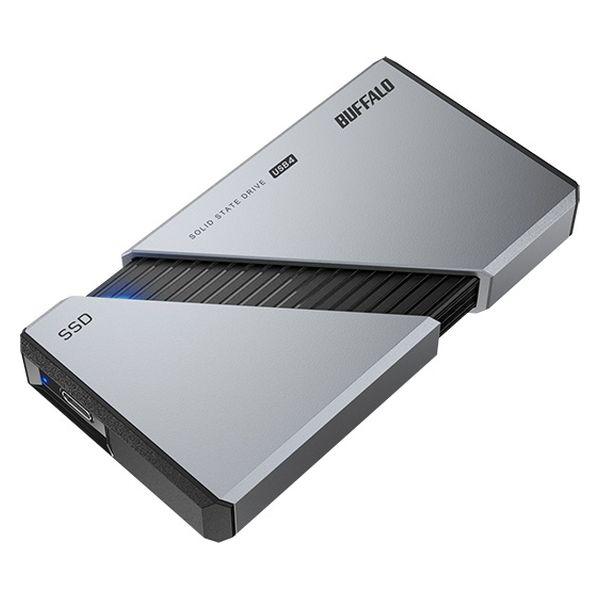 バッファロー PC向け USB4(Gen3x2)対応 HighーEnd ポータブルSSD 1TB シ...
