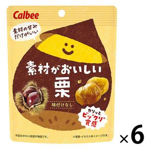素材がおいしい栗 30g 1セット（1袋×6） カルビー 素材菓子 くり おつまみ