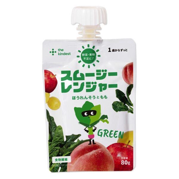 スムージーレンジャー GREEN（ほうれん草ともも）　1セット（1個（80g）×6）　カインデスト