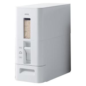 アスベル S計量米びつ6kg ホワイト A7527 1個