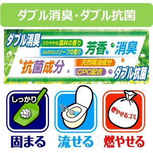 猫砂楽園 森の香ダブル 木粉 国産 トイレに流...の詳細画像3