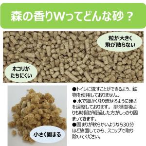 猫砂楽園 森の香ダブル 木粉 国産 トイレに流...の詳細画像5
