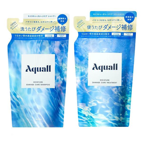 Aquall(アクオル)  モイスチャーダメージケア シャンプー＋トリートメント 詰め替え (各40...