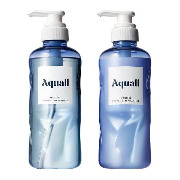 Aquall(アクオル)  モイスチャーダメージケア シャンプー＋トリートメント　ポンプ　各475g...