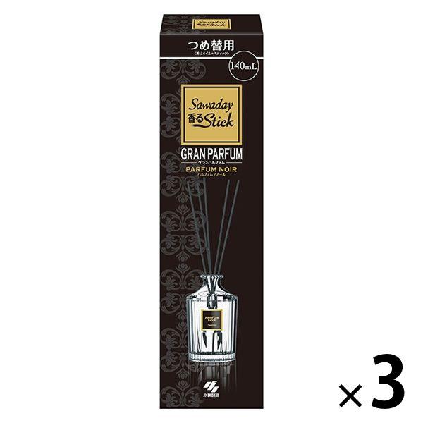 サワデー香るスティック グランパルファム パルファムノアール 玄関・部屋用 芳香剤 詰め替え用 14...