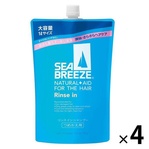 シーブリーズ リンスインシャンプー 詰め替え用 特大 1L 4個 ファイントゥデイ