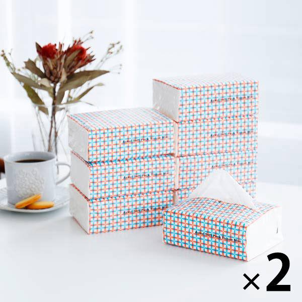 復活特別価格 ティッシュペーパー 200組 オリジナルソフトパックティッシュ ミニ（PEFC認証紙）...