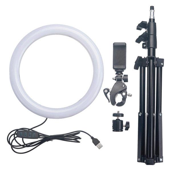 グリーンハウス 自撮りライト LEDリングライト USB接続/スマホ固定ホルダー付/3色光/10段階...