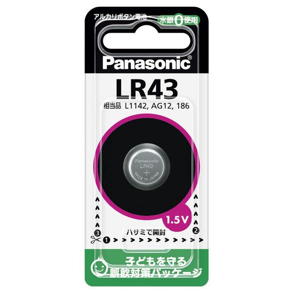 パナソニック LR43P アルカリボタン電池 4902704240644 1セット（10個）