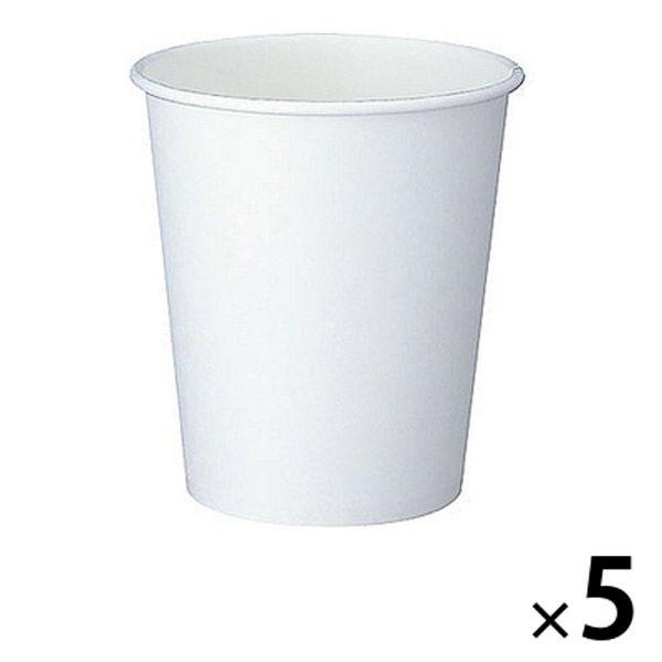 ファーストレイト 紙コップ ホワイト 205ml（7オンス） 1セット（100個入×5袋）