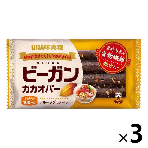 UHA味覚糖 ビーガンカカオバー フルーツグラノーラ　3個