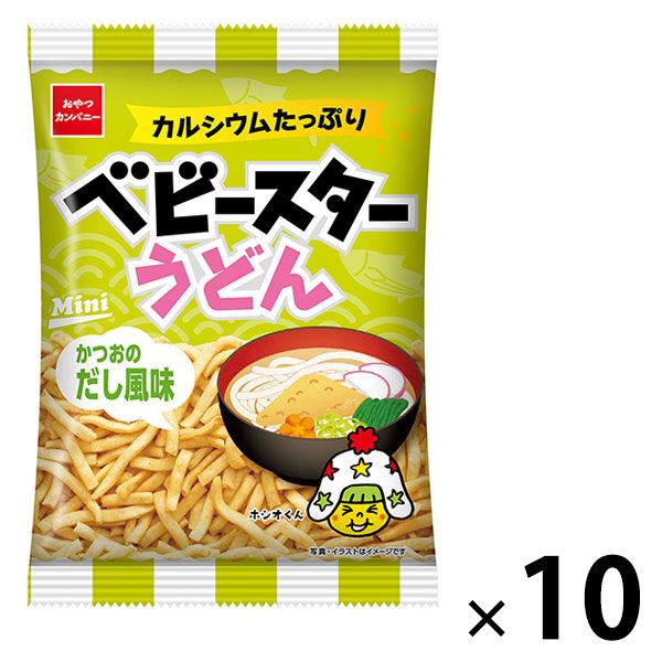 ベビースター うどんかつおのだし風味 20g 1セット（1袋×10） おやつカンパニー ラーメンスナ...