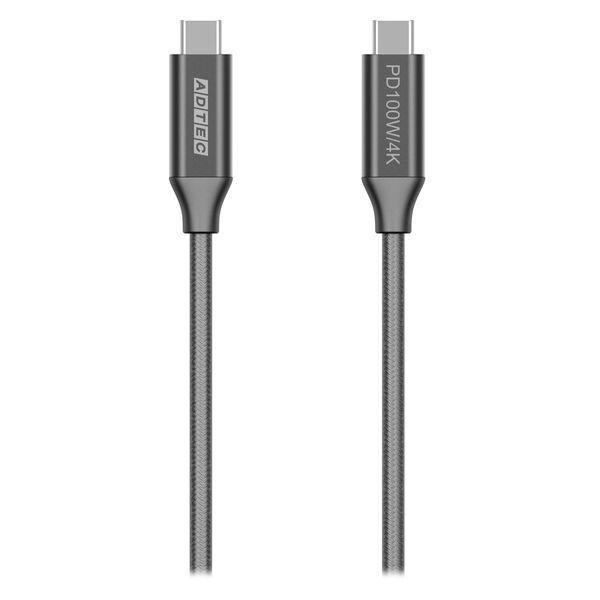 100W USB3.2 Gen2 10Gbps 4K 出力対応 100cm・黒 APC-V1010C...