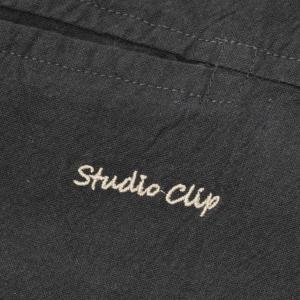 コットンリネンロングエプロン ブラック stu...の詳細画像2