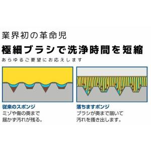 キッチンスポンジ 落ちますポンジ 抗菌 ピンク...の詳細画像2