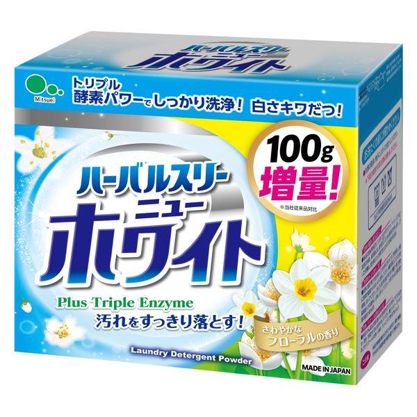 ハーバルスリー ニューホワイト 900g 1個　衣料用洗剤 粉末洗剤 粉 ミツエイ