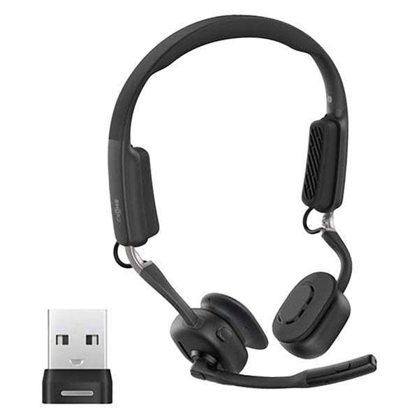 SHOKZ 骨伝導ワイヤレスヘッドセット USB-Aレシーバー付 Bluetooth5.4 オフィス...
