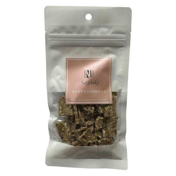 Nagaiki サクサクたらの中骨チップ 無添加 国産 25g 1袋 オーシーファーム 犬用 おやつ...