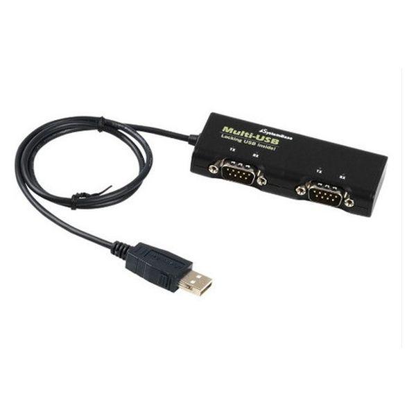 SystemBase USB to RS232シリアルコンバーター（USBロック付き） MULTIー...