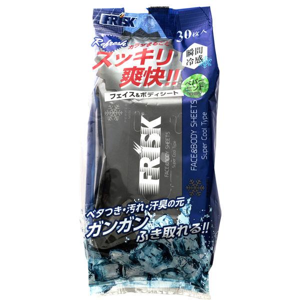 数量限定 FRISK（フリスク）ボディシート　ペパーミント 30枚 ドウシシャ