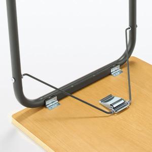 無印良品 スチールパイプテーブル ダークグレー...の詳細画像4