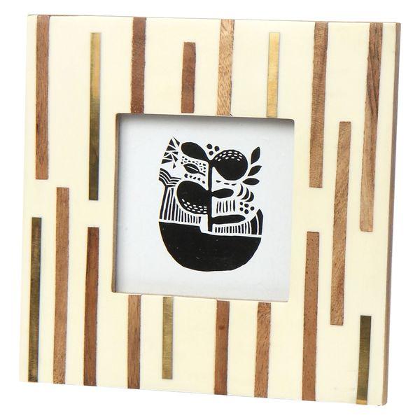 ボーン×ウッドスクエアフォトフレーム Aタイプ studio CLIP