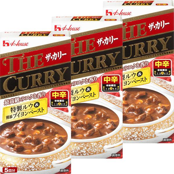 ハウス食品 ザ・カリー　中辛 1セット（3個）高級　カレールー