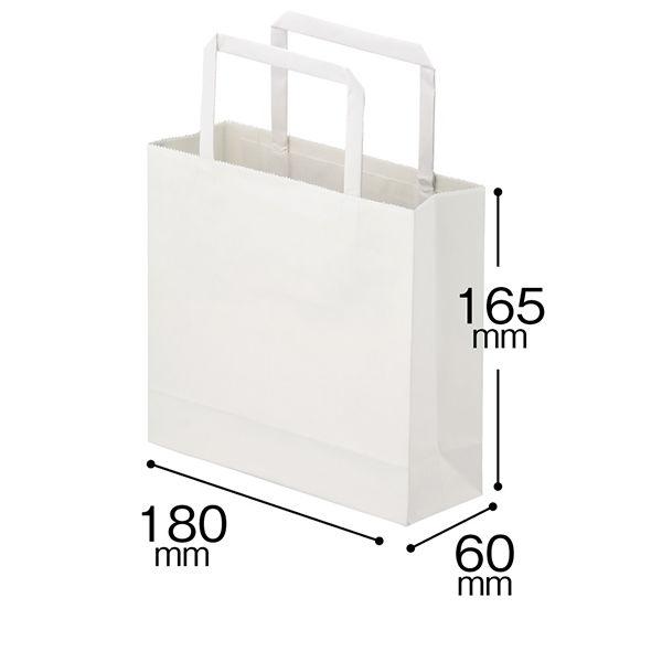 アスクル 平紐手提袋白＜SSS-80＞ PB 1071705680 1箱(300枚:50枚入×6袋)...