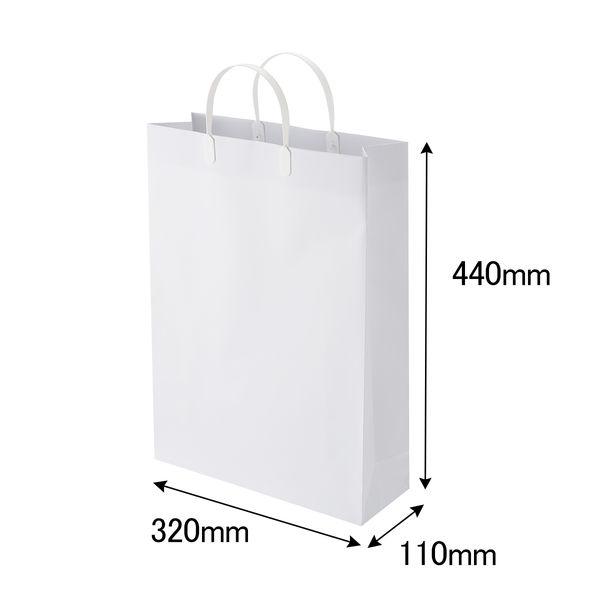 スーパーバッグ ハッピータック白(L)-5 0250007430 1セット(30枚:5枚入×6袋) ...