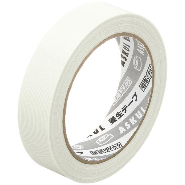 アスクル アスクル「現場のチカラ」 養生テープ 半透明 25mm巾 25m AY2525N 1巻 オ...