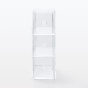 無印良品 アクリル小物収納 3段 約幅8.7×...の詳細画像1