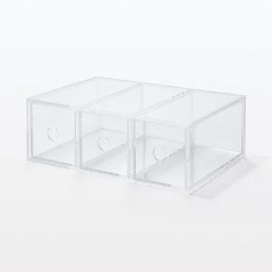 無印良品 アクリル小物収納 3段 約幅8.7×...の詳細画像4