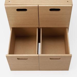 無印良品 スタッキングチェスト (引出し4個タ...の詳細画像4