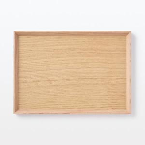 無印良品 木製 角型トレー 約幅27×奥行19...の詳細画像1