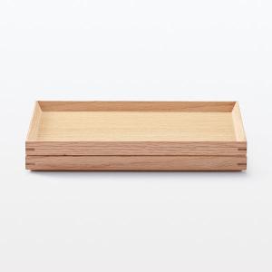 無印良品 木製 角型トレー 約幅27×奥行19...の詳細画像4