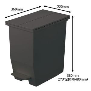 リス 棚下で使えるペダルダストボックス20L ...の詳細画像1