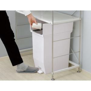 リス 棚下で使えるペダルダストボックス20L ...の詳細画像3