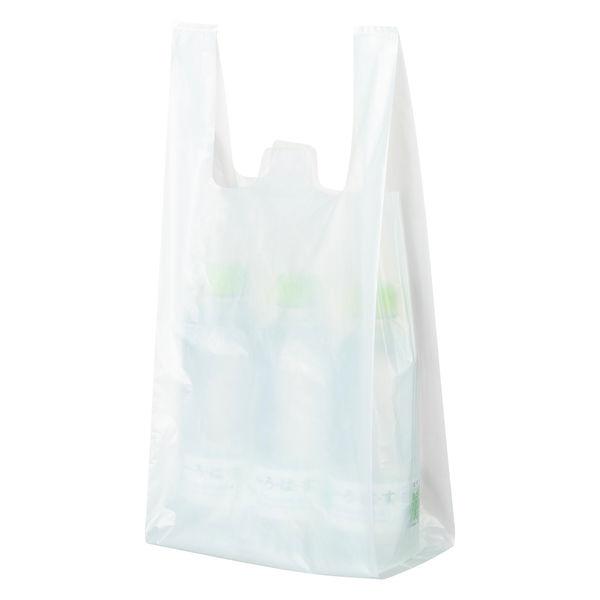 アスクル レジ袋エコノミータイプ 乳白 20号 1袋(100枚入) オリジナル