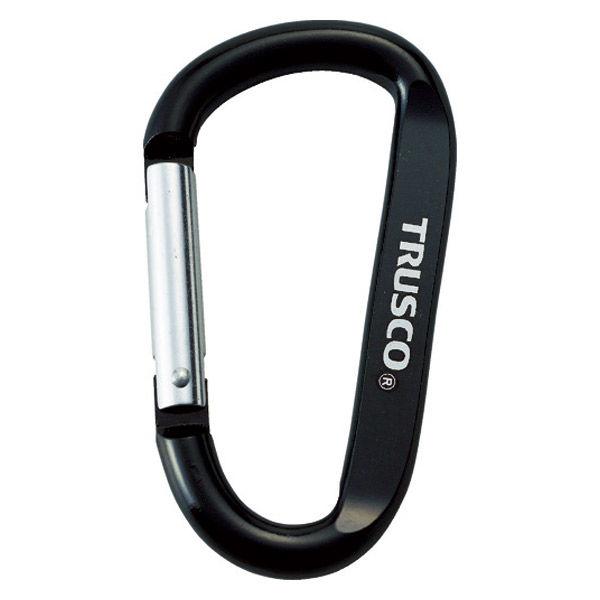 トラスコ中山 TRUSCO カラビナ 線径8mm×80m ブラック TKN880BK 1個
