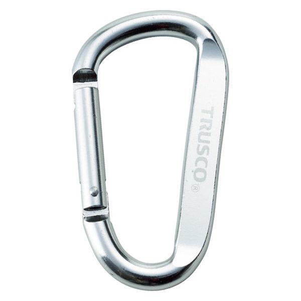トラスコ中山 TRUSCO カラビナ 線径8mm×80m シルバー TKN880SV 1個