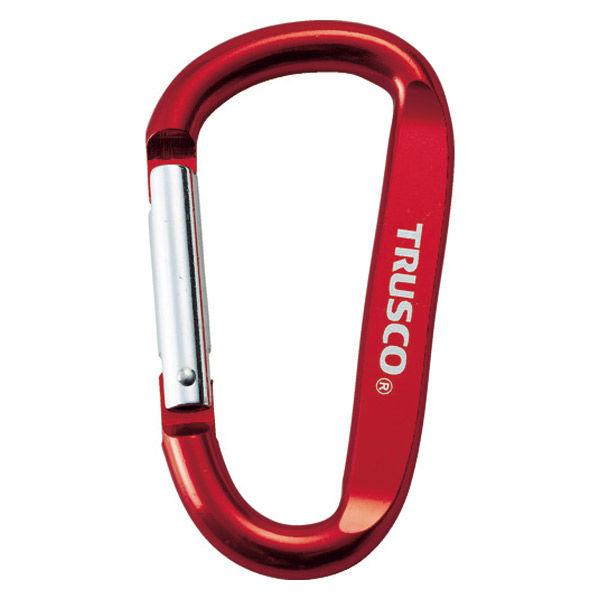 トラスコ中山 TRUSCO カラビナ 線径8mm×80m レッド TKN880R 1個