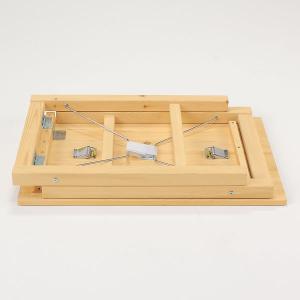 無印良品 パイン材テーブル 折りたたみ式 幅8...の詳細画像2
