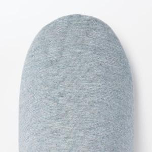 無印良品 綿混天竺携帯用ルームシューズ ブルー...の詳細画像5