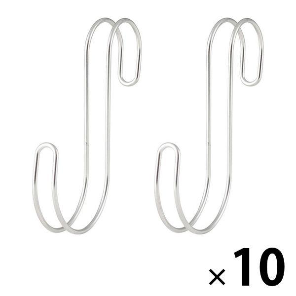 無印良品 ステンレス横ブレしにくいS字フック 大 2個入 約7cm×1.5×14cm 1セット（20...