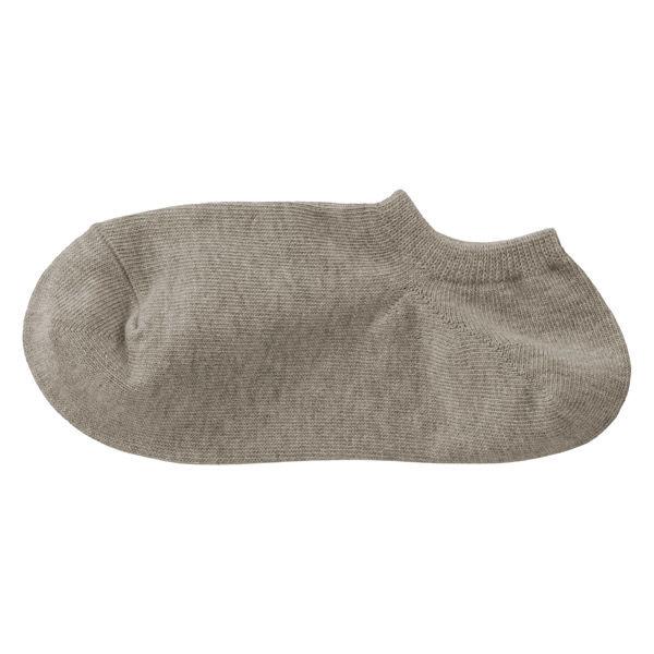 無印良品 レディース 婦人 足なり直角 スニーカーイン ※再生コットン ２３〜２５ｃｍ モカブラウン...