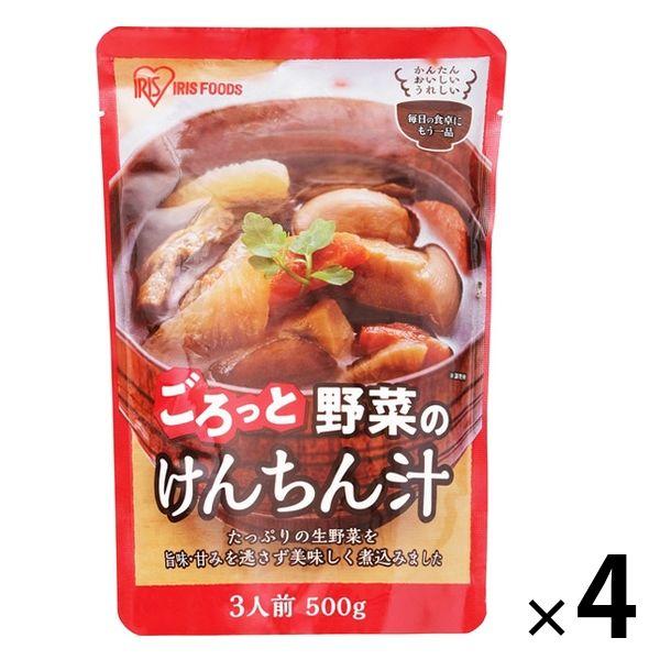 レトルト惣菜 けんちん汁 500g 1セット（4個） アイリスフーズ レトルトパウチ