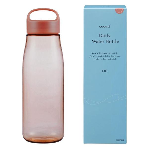 Daily ウォーターボトル 1L レッド K819R 1本 食洗機対応 日本製 ハンドル付き マー...